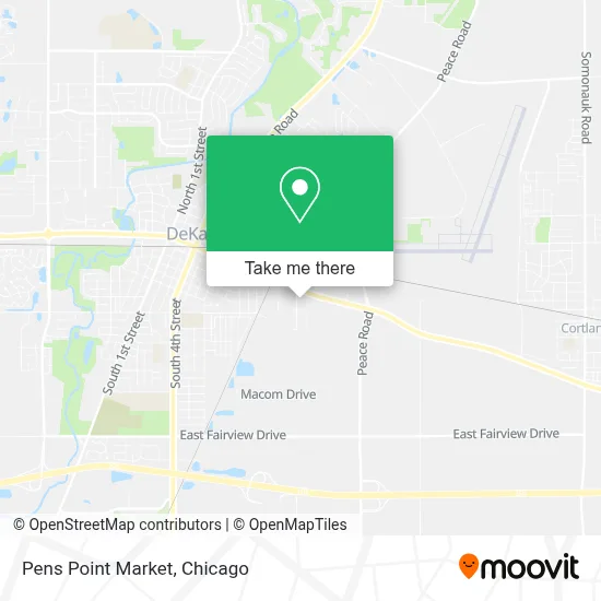 Pens Point Market map