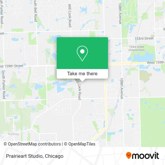 Prairieart Studio map