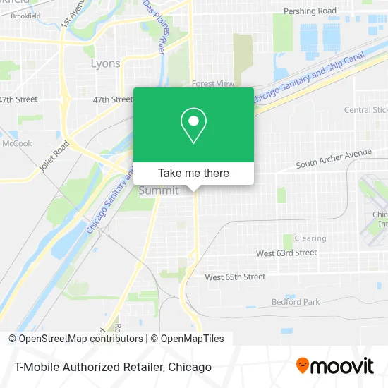 T-Mobile Authorized Retailer map