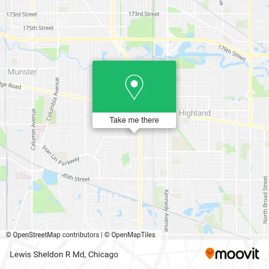 Lewis Sheldon R Md map