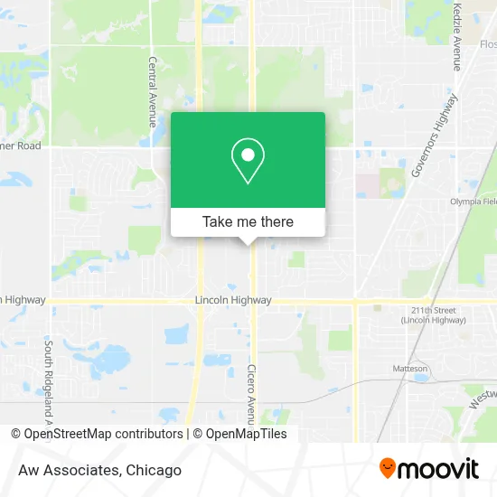 Aw Associates map