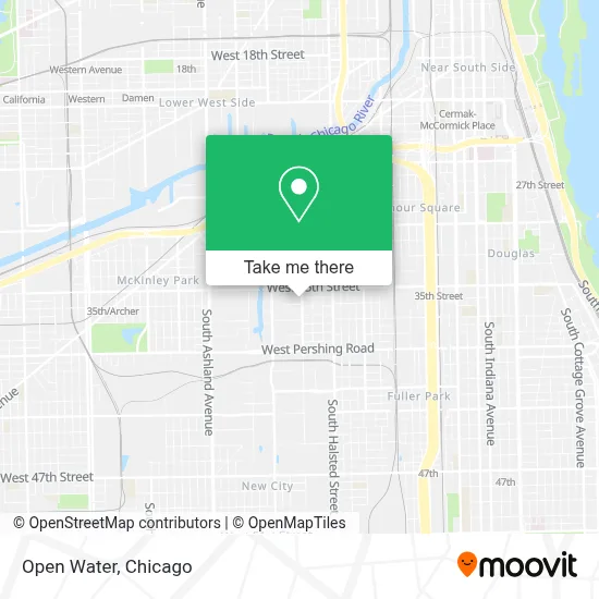 Open Water map