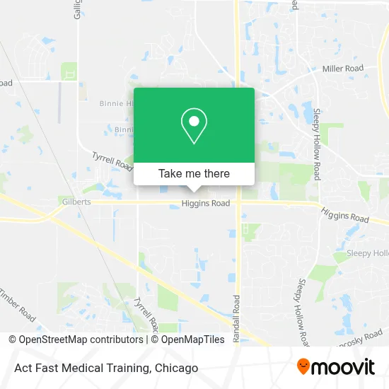 Act Fast Medical Training map
