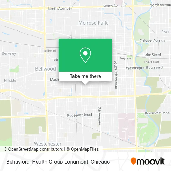 Behavioral Health Group Longmont map