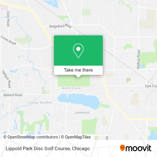 Lippold Park Disc Golf Course map