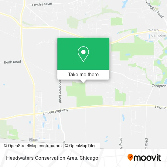 Headwaters Conservation Area map