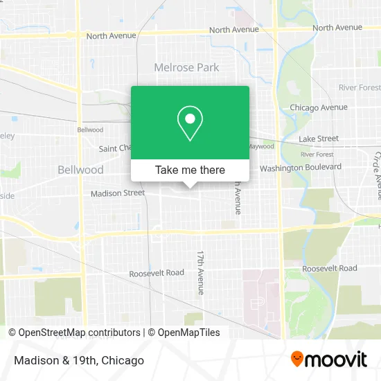 Madison & 19th map