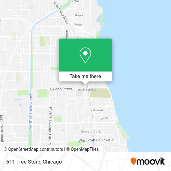 611 Free Store map