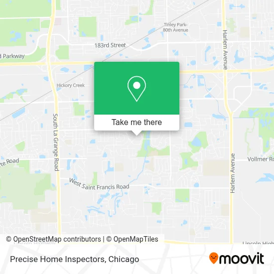 Precise Home Inspectors map
