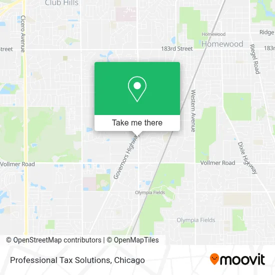 Professional Tax Solutions map