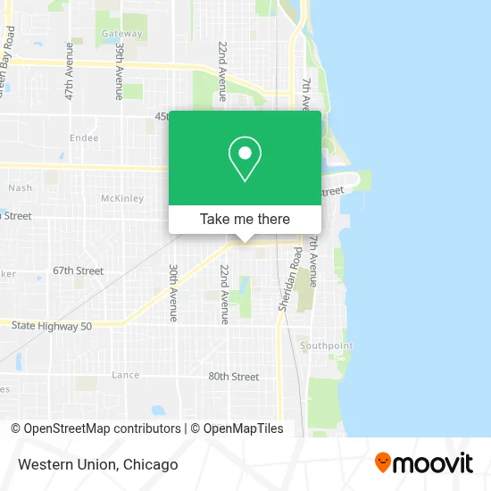 Western Union map