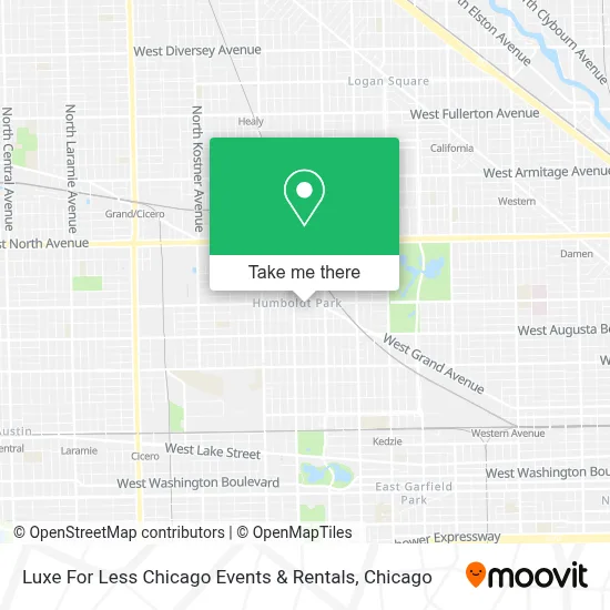 Luxe For Less Chicago Events & Rentals map