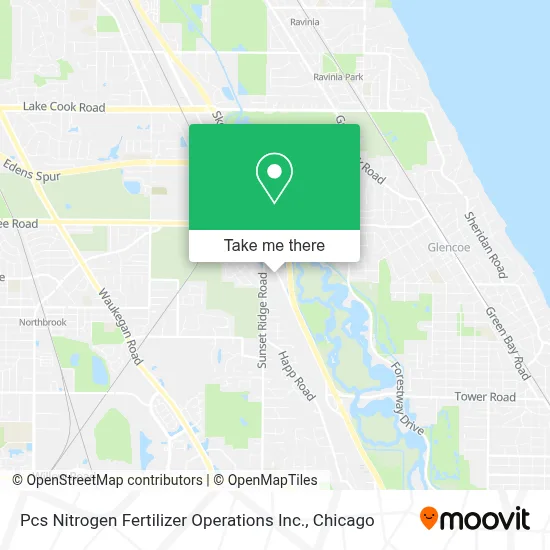 Pcs Nitrogen Fertilizer Operations Inc. map