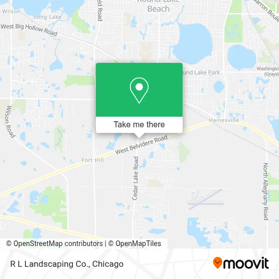 R L Landscaping Co. map