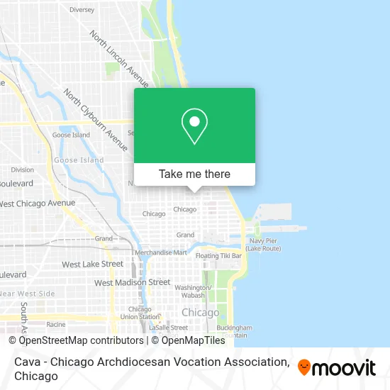 Cava - Chicago Archdiocesan Vocation Association map