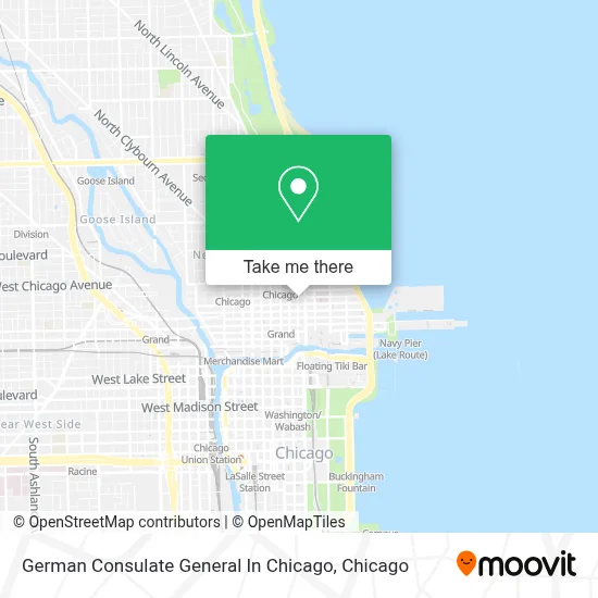 German Consulate General In Chicago map
