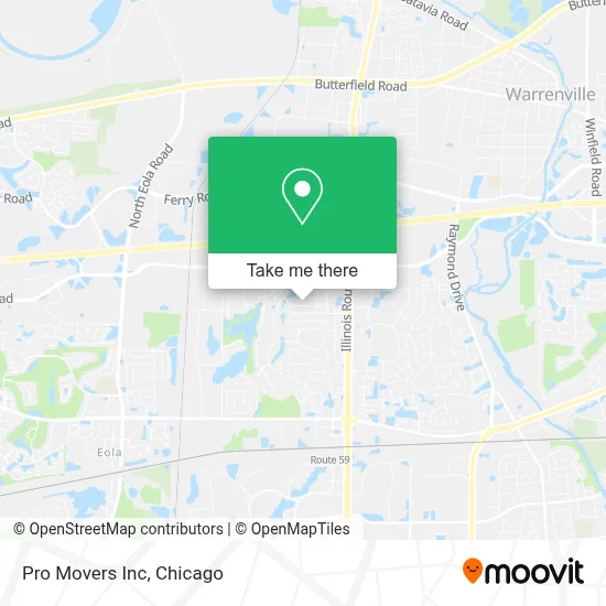 Pro Movers Inc map