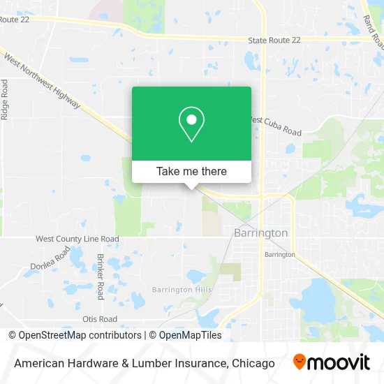 American Hardware & Lumber Insurance map
