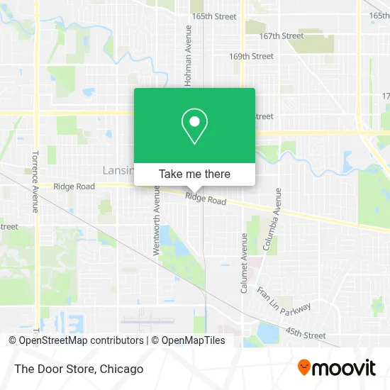 The Door Store map