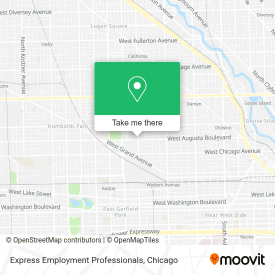 Express Employment Professionals map
