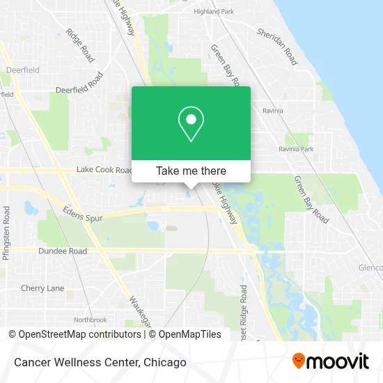 Cancer Wellness Center map