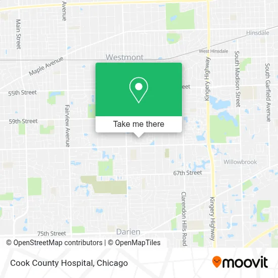 Cook County Hospital map