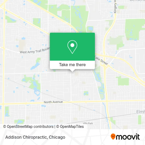 Addison Chiropractic map