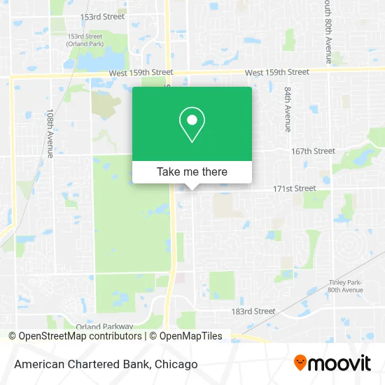 American Chartered Bank map