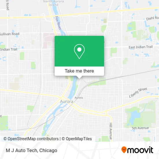 M J Auto Tech map