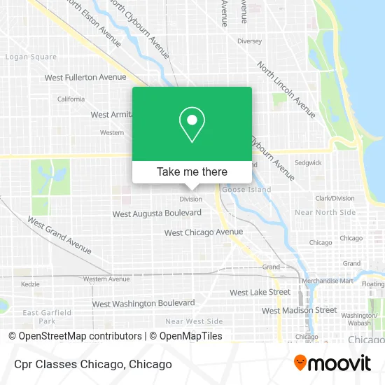 Cpr Classes Chicago map