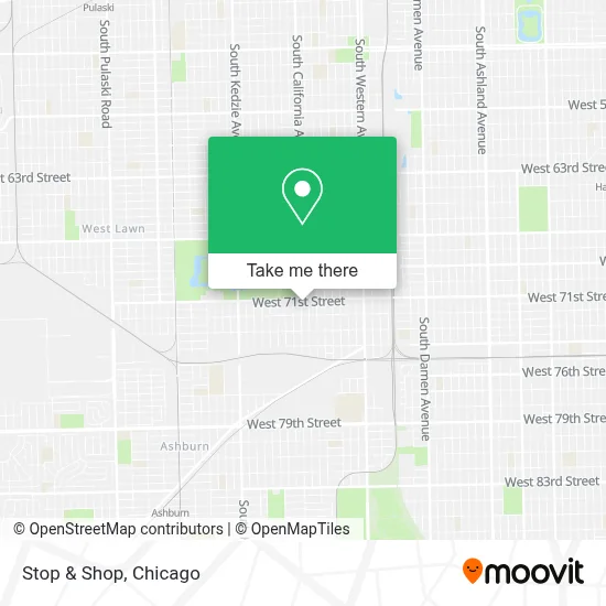 Stop & Shop map