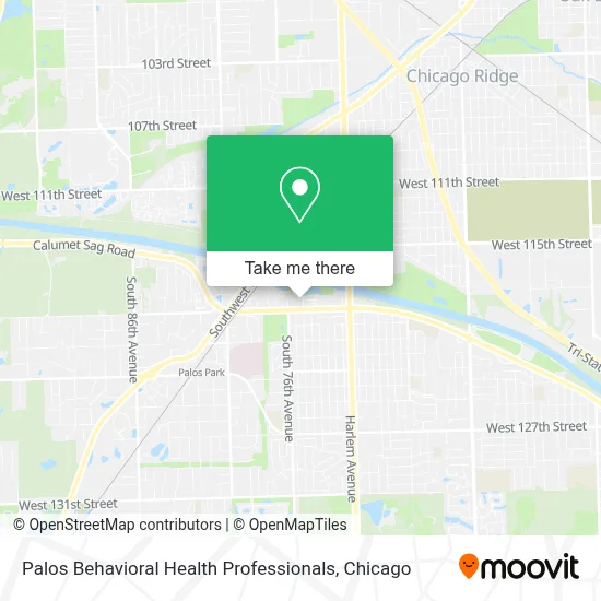 Palos Behavioral Health Professionals map