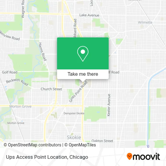 Ups Access Point Location map