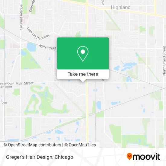 Greger's Hair Design map