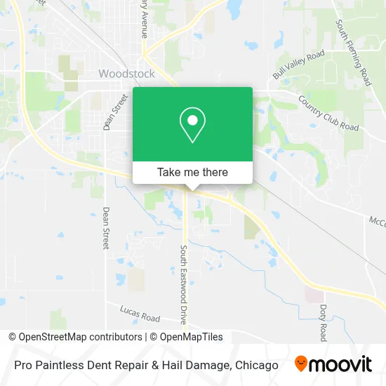 Pro Paintless Dent Repair & Hail Damage map