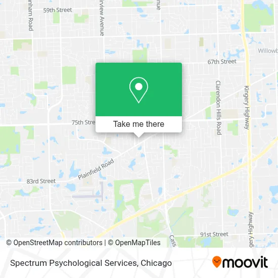 Spectrum Psychological Services map