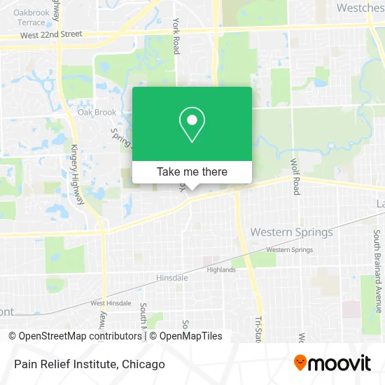 Pain Relief Institute map