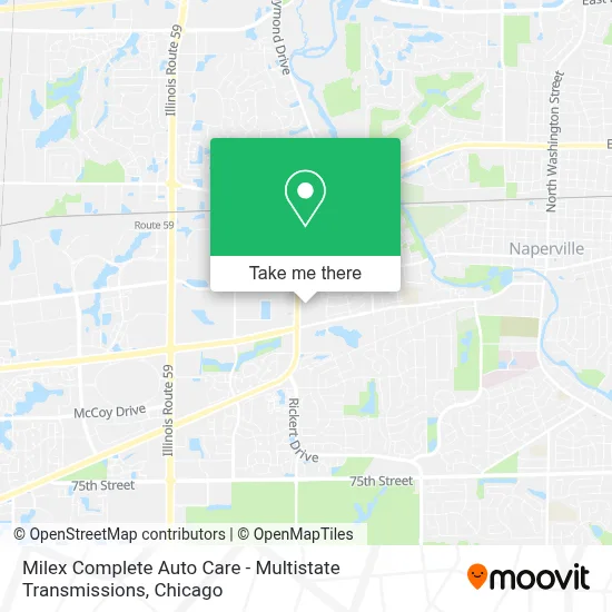 Milex Complete Auto Care - Multistate Transmissions map