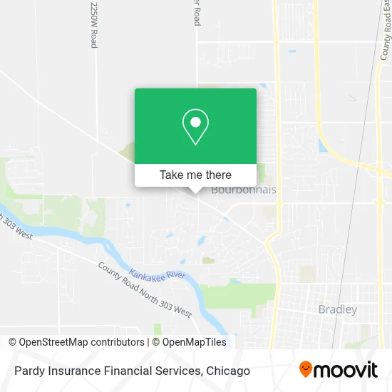 Pardy Insurance Financial Services map