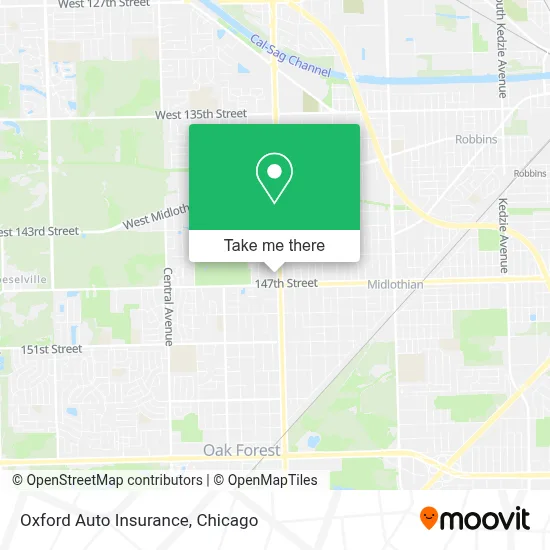 Oxford Auto Insurance map