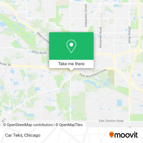 Car Teks map