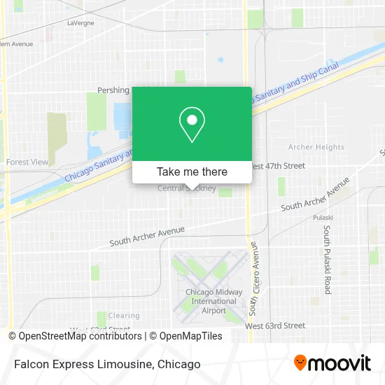 Falcon Express Limousine map