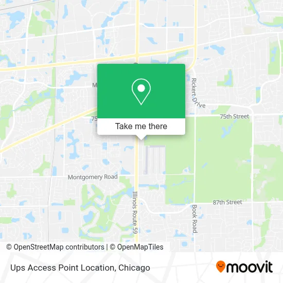 Mapa de Ups Access Point Location