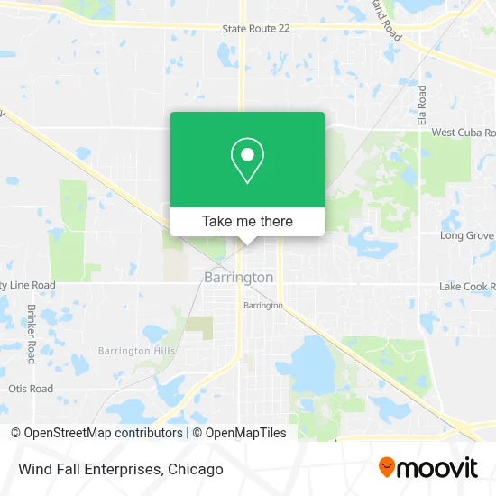 Wind Fall Enterprises map
