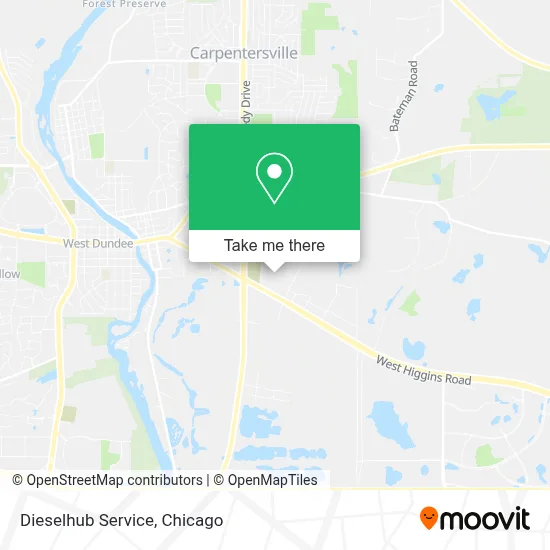 Dieselhub Service map