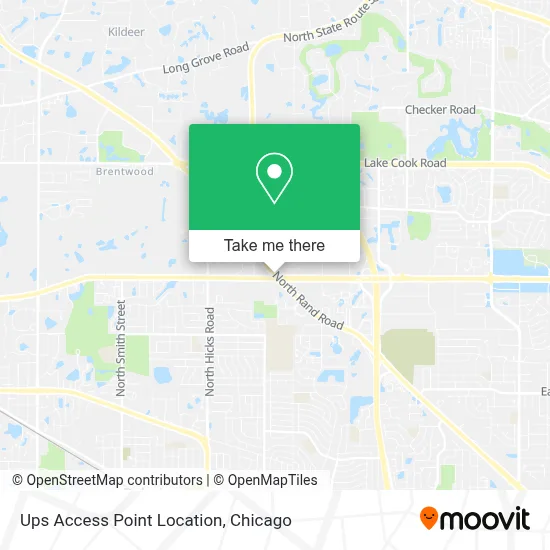 Ups Access Point Location map