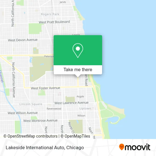 Lakeside International Auto map