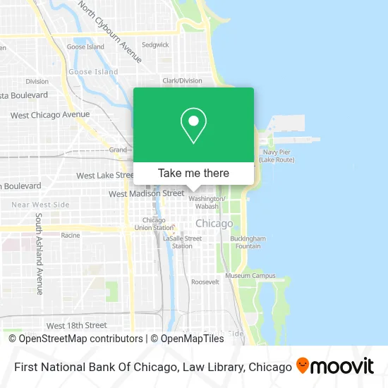 First National Bank Of Chicago, Law Library map
