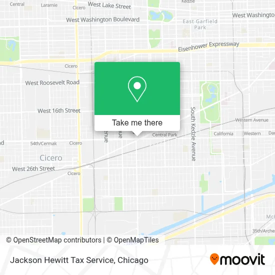 Jackson Hewitt Tax Service map