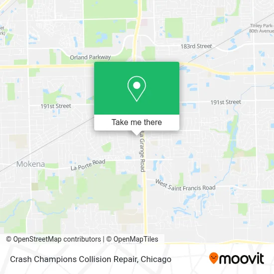 Crash Champions Collision Repair map
